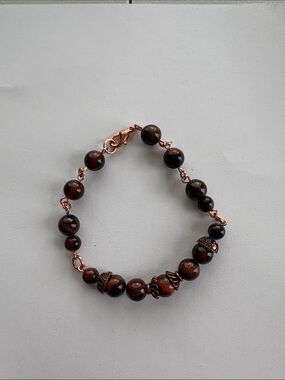 “Red Tigers Eye” Hybrid bracelet by JILpeaces